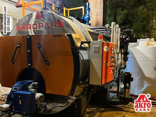 دیگ بخار 2000 کیلویی 11 دیگ بخار نصب شده در پروژه